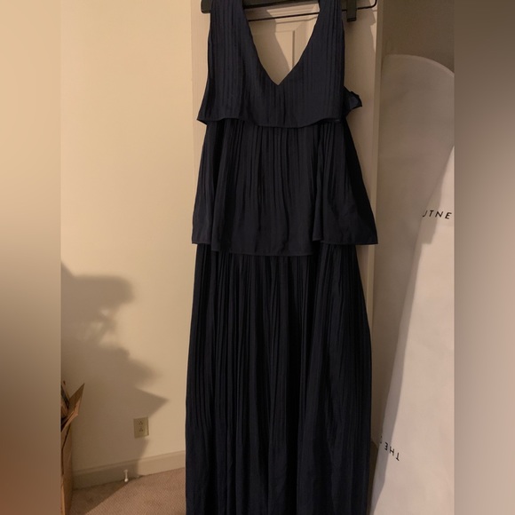 Maje Long Stain Pleated Dress - Picture 7 of 7
